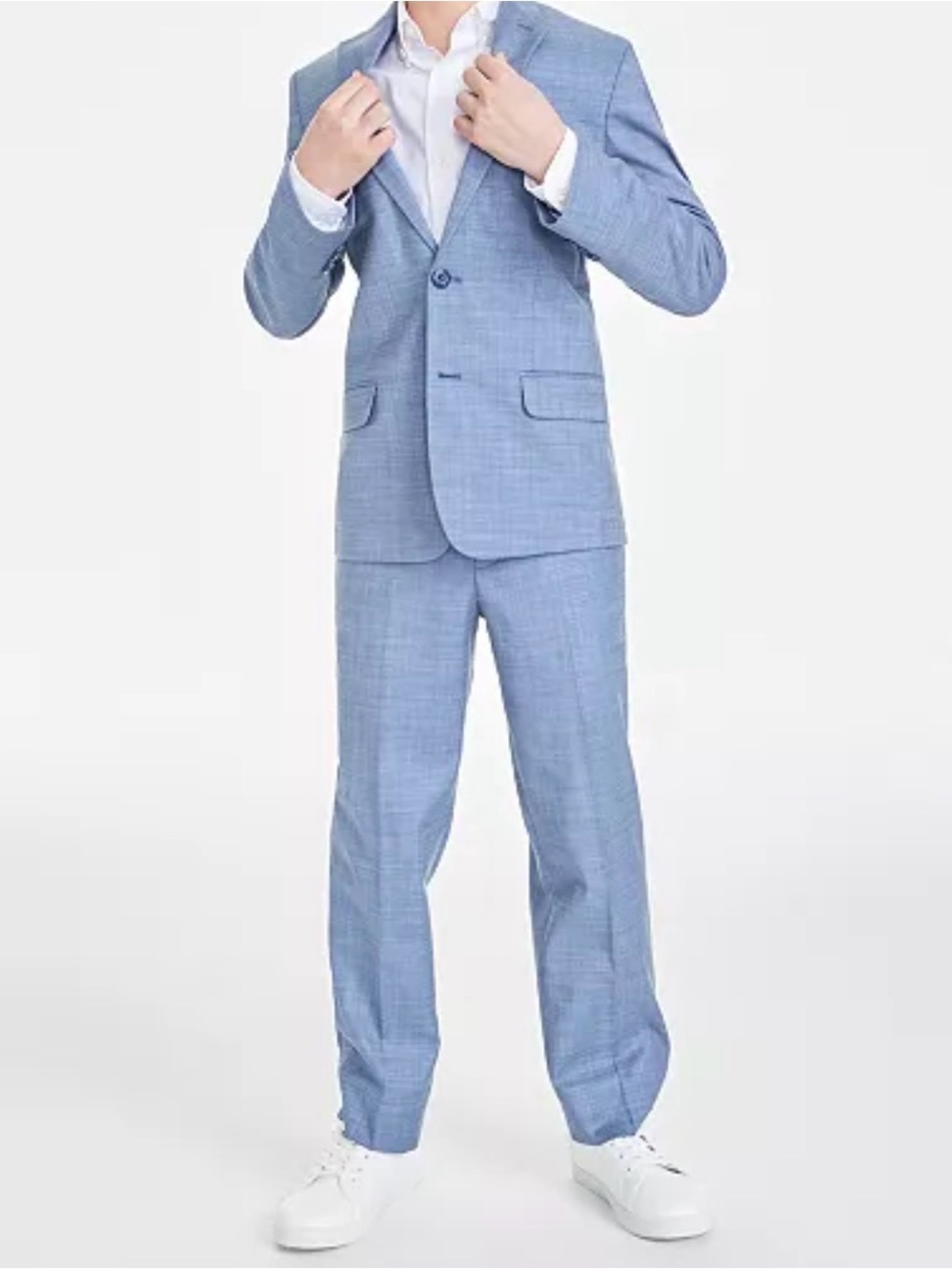 Tommy Hilfiger
Boys' 18 Modern-Fit Stretch Sharkskin Suit Jacket and Pants